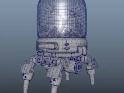 Terrarium Bot Free 3D model