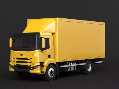 Modern Generic EU Cargo Truck 3D model