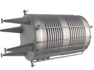 Steel Wine Tank 3D model