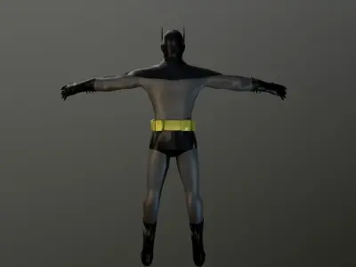 Batman 3d Model - Low-poly Free low-poly 3D model