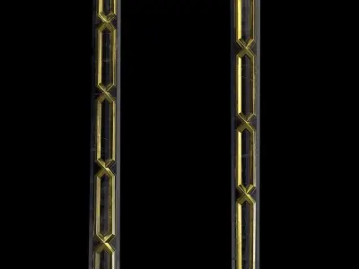 Fantazy Long Sword Melee Weapon Low-poly 3D model