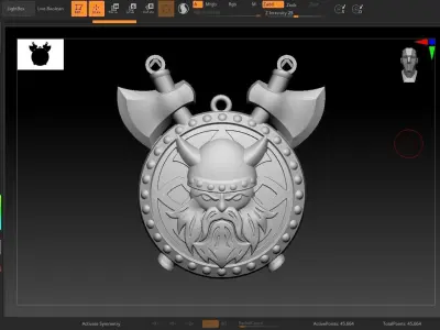 wiking pendant 3D print model
