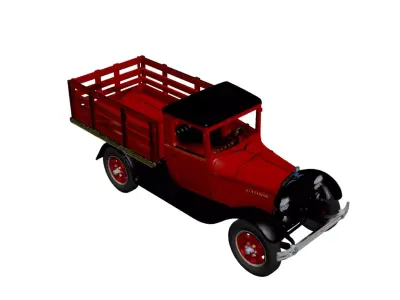 Vintage Farm Pickup Truck 3D Printable Vehicle Model 3D print model