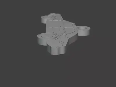Taunus TC1 Silhouette Keychain - 3D Printable Model  3D print model