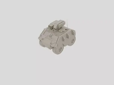 Wheeled Armored Patrol Vehicle for 3D print 3D model