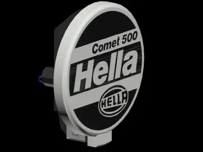 Hella Comet 500  Low-poly 3D model