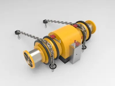 Anchor Winch Boat or ship 3D model