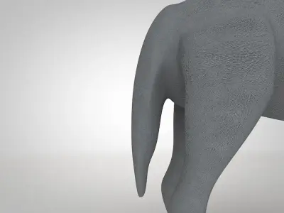 Funny Wolf  Low-poly 3D model