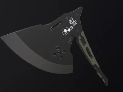 Kikoru Shinomiya Battle Axe Ax-0112 from Kaiju No 8 PBR Low-poly 3D model
