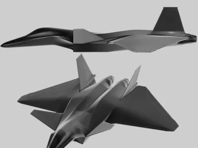 Sixth-generation fighter 3D print model