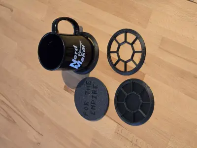 NerdCoaster For the Empire Free 3D print model