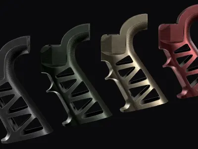 Pistol grip AR 15 Naroh Arms GRAL-S  Low-poly 3D model