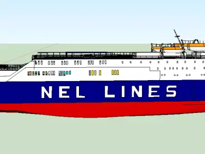 Greek Ferry Taxiarchis  3D model