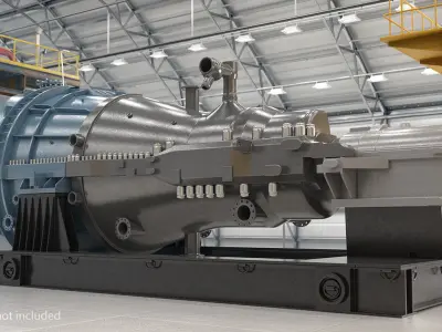  Cross Section of Steam Turbine 