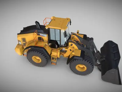 Excavator L220H Low-poly 3D model
