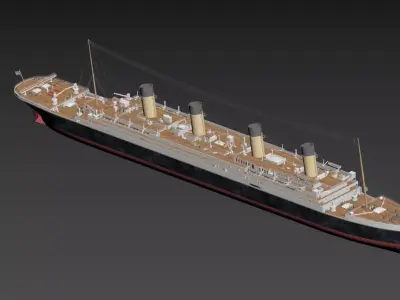 Titanic 1912 Full Detail 3D Model 3D model