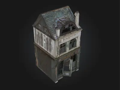 Abandoned Apothecary  Eerie Elegance of Forgotten Remedies 3D model