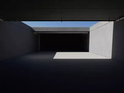 Car Tunnel Scene for Blender Cycles and Octane 3D model