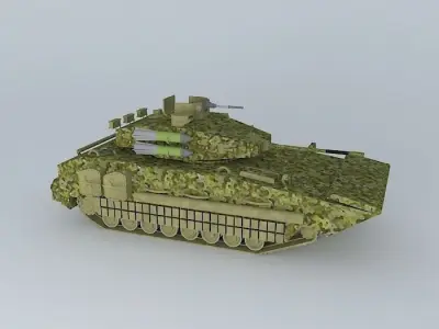 KAMF-879 armored personnel carrier 3D model