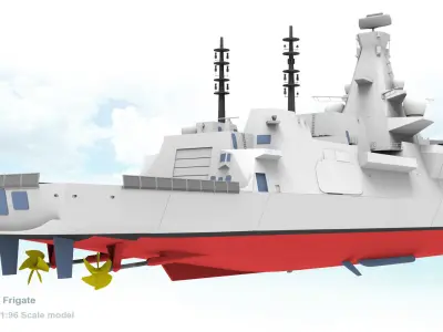 Type 26 City Class Frigate 3D print model 3D print model