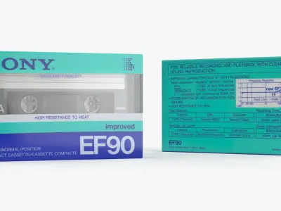  Cassette Tape - SONY EF90 1986-1987 EUR 