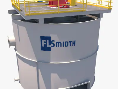 celda flotacion 3D model
