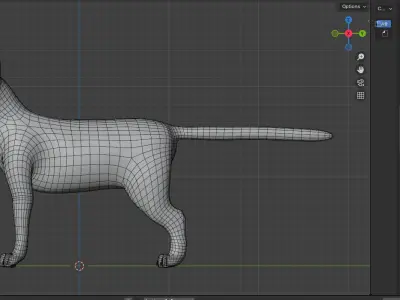 Animation ready fully rigged cat  3D model