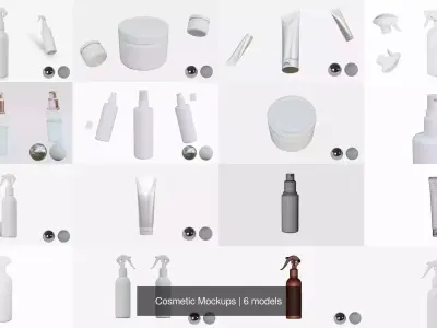 Cosmetic Mockups 3D Model Pack