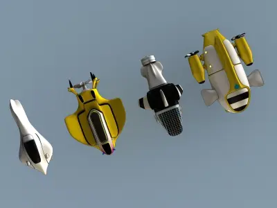 Mini Submarines 3D model