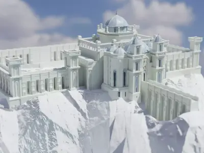 Castle 3D Model - Detailed 3D Castle Model 3D model