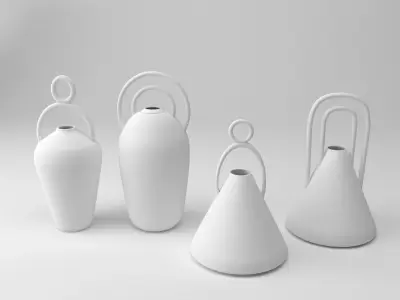 Decorative vases Free 3D model purchase