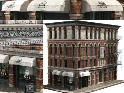 brick building 2 3D model