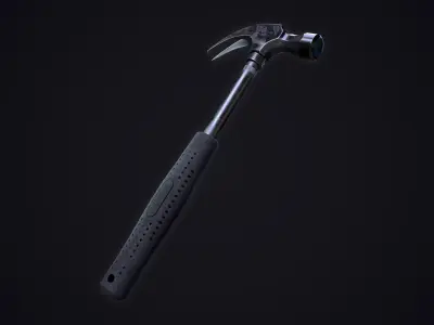 Claw Hammer - PBR Game Ready - Low-poly 3D model Free low-poly 3D model