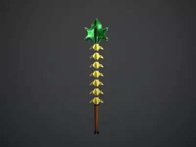 Fishbone Low-poly 3D model