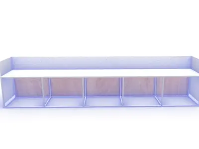 Industrial bar 3D model