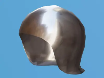 Open Sallet Low-poly 3D model