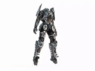 Future Sci-Fi Fighter Armor 3D model