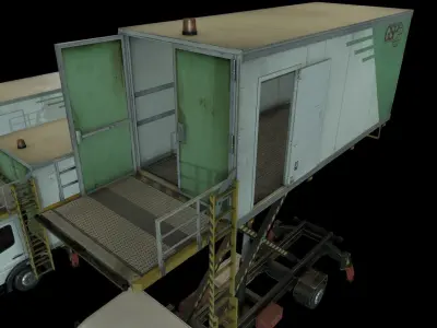 Airport Catering Truck Low-poly 3D model from CGTrader