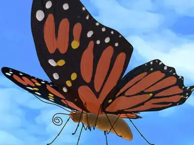 butterfly cartoon 3D model