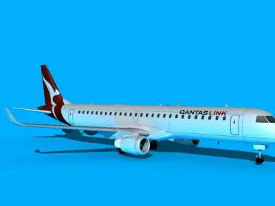 Embraer Emb-190 Qantas Link 3D model