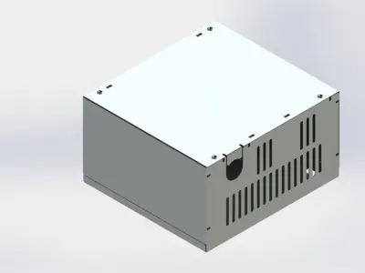 Fonte de Computador - Chapa Metlica Free 3D model