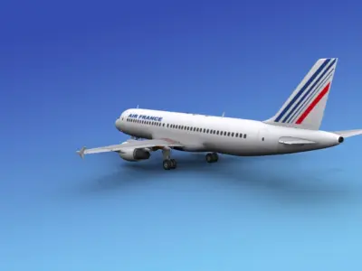 Airbus A320 Air France 3D model
