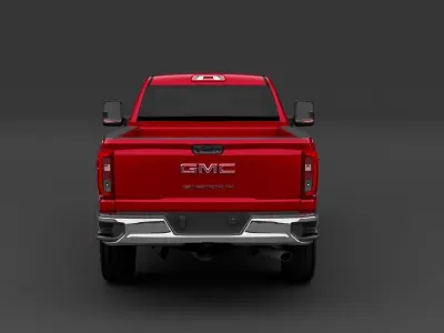 GMC Sierra 3500HD 2022 Low-poly 3D model