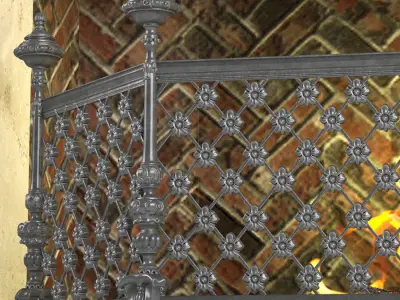 Classic fireplace 3D model