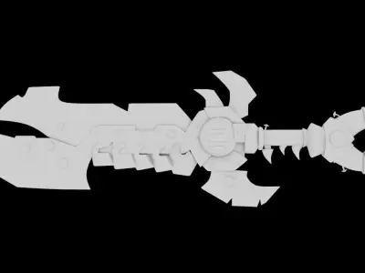 Fantasy Heavy Sword 3D model