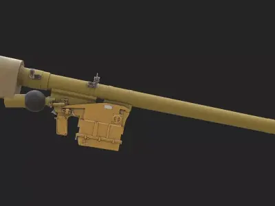 Igla short range man portable air Low-poly 3D model
