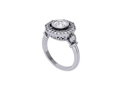 Wedding Ring  3D print model 243
