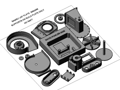 Industrial fan model kit  3D print model