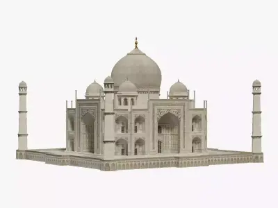 India Landmark 3D Models Bundle Historic and Iconic Pack 3D Model Collection