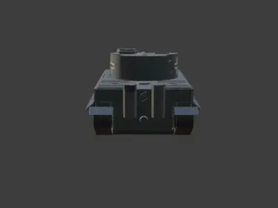 Tiger 1 -  Panzerkampfwagen VI Low-poly 3D model